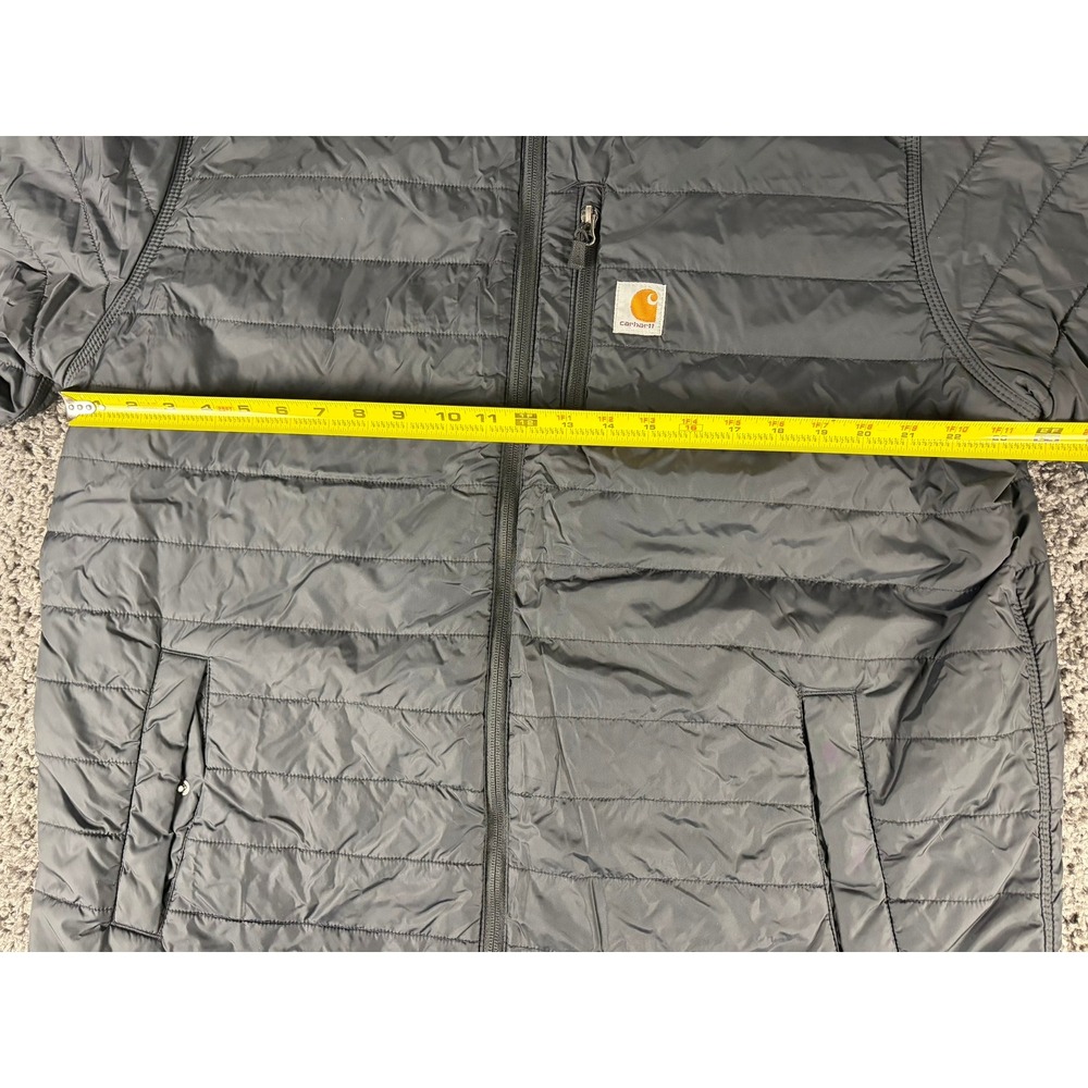 Carhartt Rain Defender Relaxed Fit Puffer Jacket Black XL Tall 0J2208-M - Picture 4 of 8
